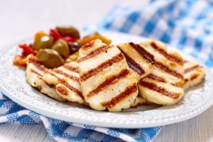 Halloumi cheese grilled